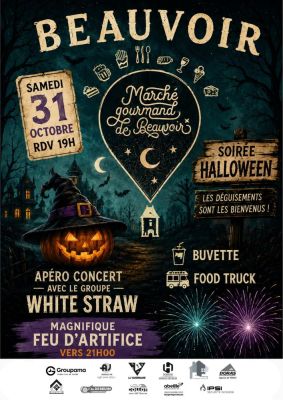 Apéro concert & feu d'artifice d'halloween à Beauvoir