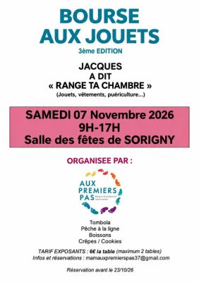 Bourse aux jouets, vêtements & puériculture à Sorigny