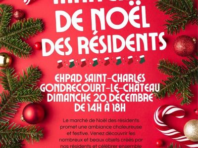 Marché de Noël des résidents à Gondrecourt-le-Château