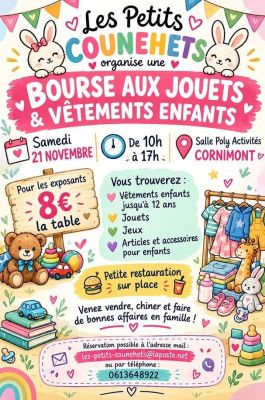 Bourse aux jouets et articles de puériculture à Cornimont