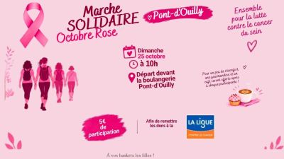 Marche solidaire pour Octobre Rose à Pont d'Ouilly