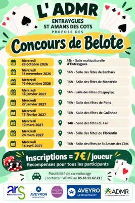 Concours de Belote à Entraygues-sur-Truyère