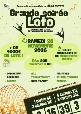 Grande soirée loto à Vézeronce-Curtin