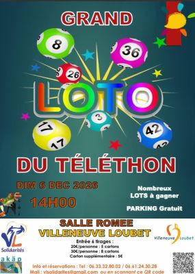 Grand Loto du Téléthon à Villeneuve-Loubet