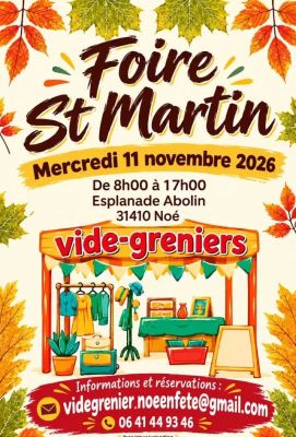 Foire st martin - vide grenier à Noé