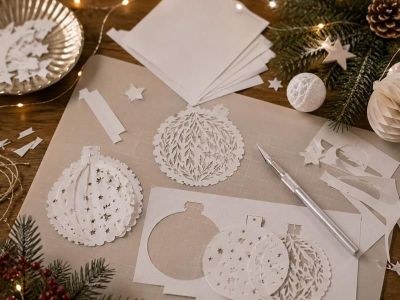 Atelier de Noël : Boule de Noël 3D en papier découpé - Niveau Intermédiaire (Adulte) à Pfaffenhoffen