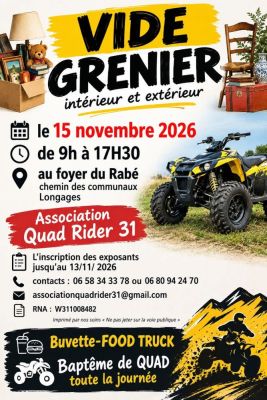 Vide grenier et baptême de quad à Longages
