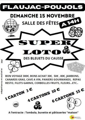 Super loto des Bleuets du Causse à Flaujac-Poujols