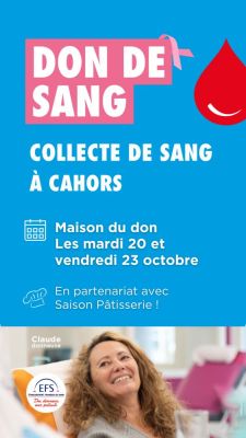 Collecte de sang à Cahors